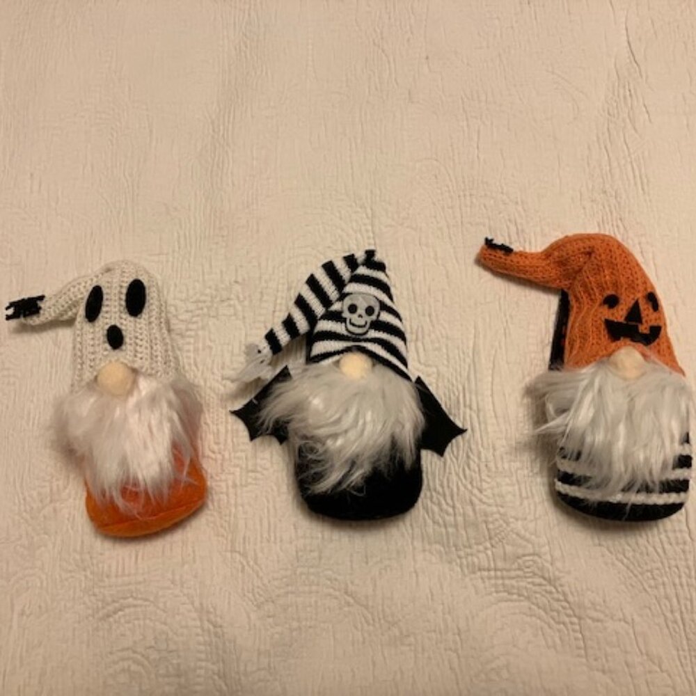 Three Very Scary Halloween Gnomes NWT